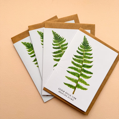 *SECOND* Super Seconds Festival -Fern Watercolour Illustration A6 Greeting Card