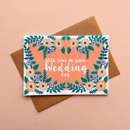 *SECOND* Super Seconds Festival -Folky Floral Wedding Day A6 Card