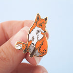 Fox Hard Enamel Pin Badge