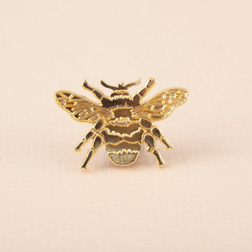 Bee Gold Die Struck Brooch