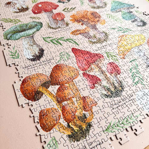 Fungi of Europe 1000 Piece Jigsaw Puzzle