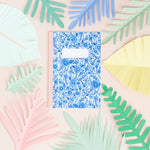 *SALE* Super Seconds Festival - Blue Floral Pattern A5 Notebook
