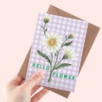 *SALE* Super Seconds Festival - Hello Flower Daisy A6 Postcard