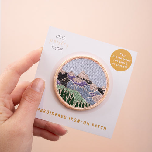 Mountain Embroidered Iron-on Patch