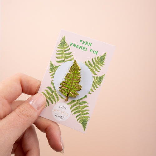 Fern Hard Enamel Pin Badge