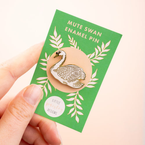Mute Swan Enamel Pin Badge
