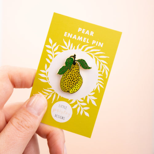 Pear Enamel Pin Badge