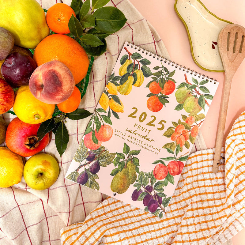 2025 Fruit Month To A Page Calendar