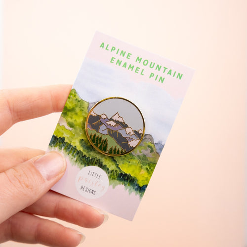 Mountains Hard Enamel Pin Badge