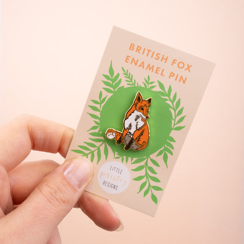 Fox Hard Enamel Pin Badge