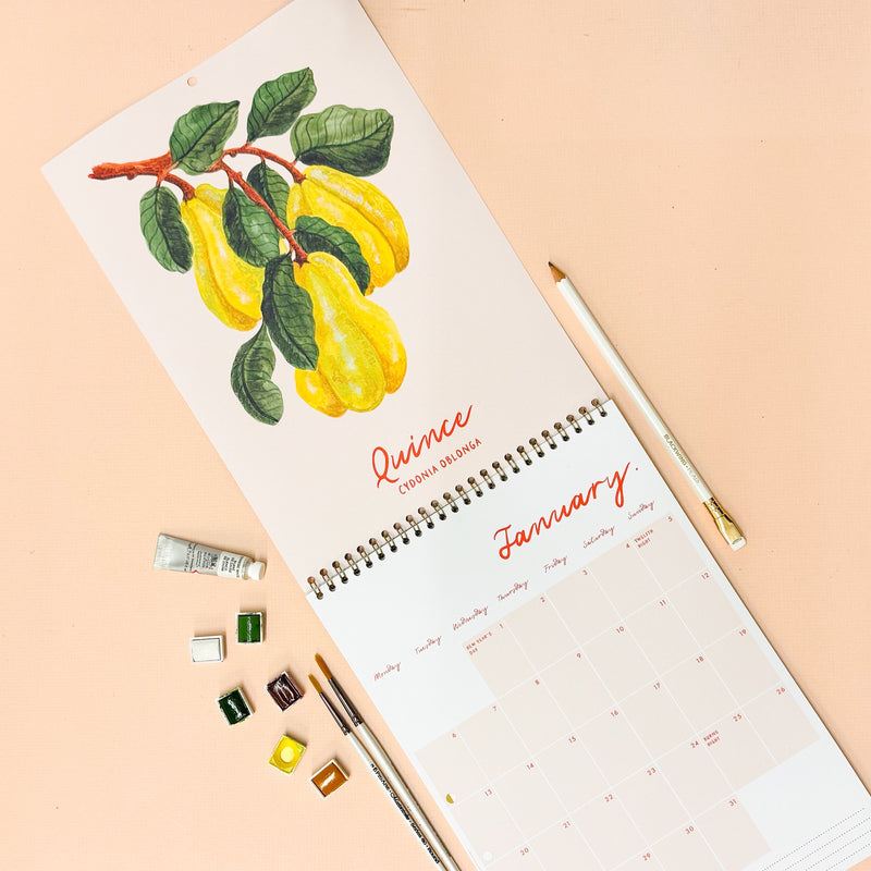 2025 Fruit Month To A Page Calendar