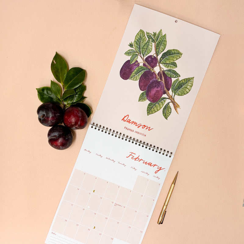 2025 Fruit Month To A Page Calendar