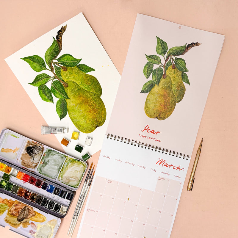 2025 Fruit Month To A Page Calendar