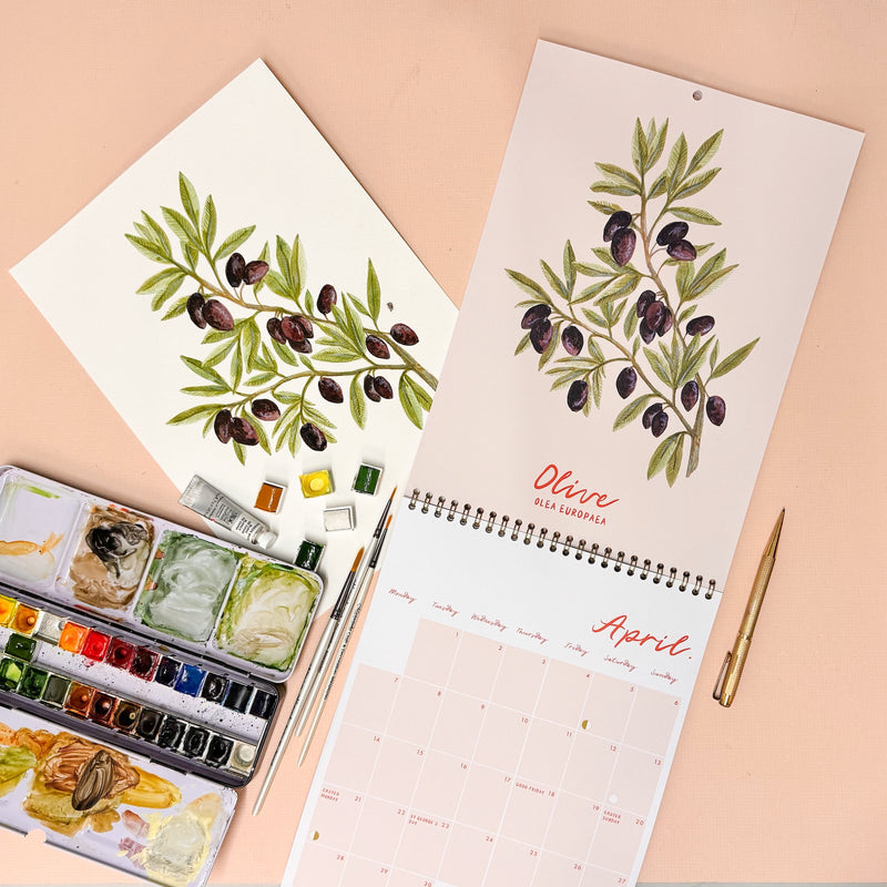 2025 Fruit Month To A Page Calendar