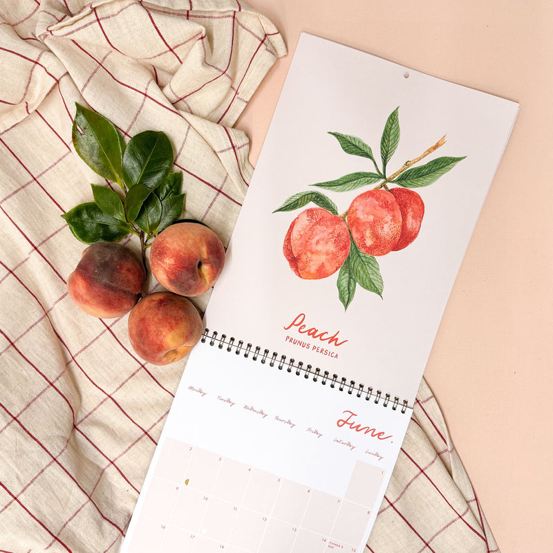 2025 Fruit Month To A Page Calendar