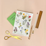 British Wildflower A5 Eco Vinyl Sticker Sheet