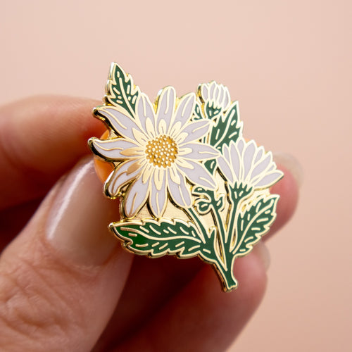 Daisy Flower Enamel Pin Badge
