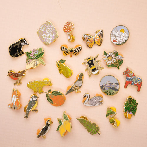 Any 2 Nature Inspired Enamel Pins Deal