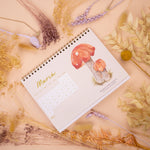 2025 British Mushrooms Illustrated Desk Calendar