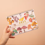 2025 British Mushrooms Illustrated Desk Calendar