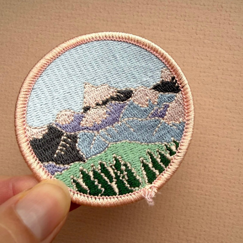 *SECOND* Super Seconds Festival - Mountain Embroidered Iron-on Patch