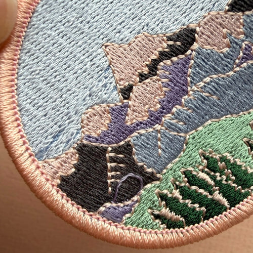 *SECOND* Super Seconds Festival - Mountain Embroidered Iron-on Patch