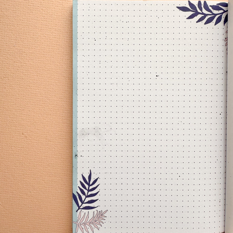 *SECOND* Super Seconds Festival - Blue Leaf Pattern Notebook - A5 100 Page Journal