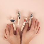 *SALE* Super Seconds Festival -Handmade British Bird Fridge Magnet Pegs - Pack of 4