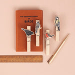 *SALE* Super Seconds Festival -Handmade British Bird Fridge Magnet Pegs - Pack of 4