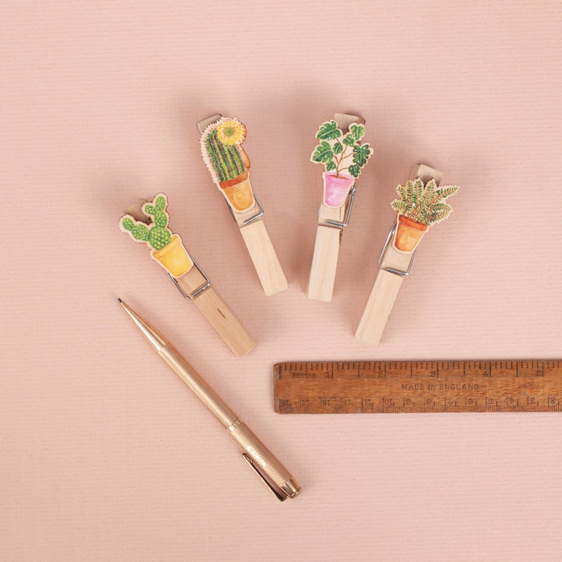 *SALE* Super Seconds Festival - Potted Plant Fridge Magnet Pegs - Pack of 4