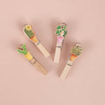 *SALE* Super Seconds Festival - Potted Plant Fridge Magnet Pegs - Pack of 4