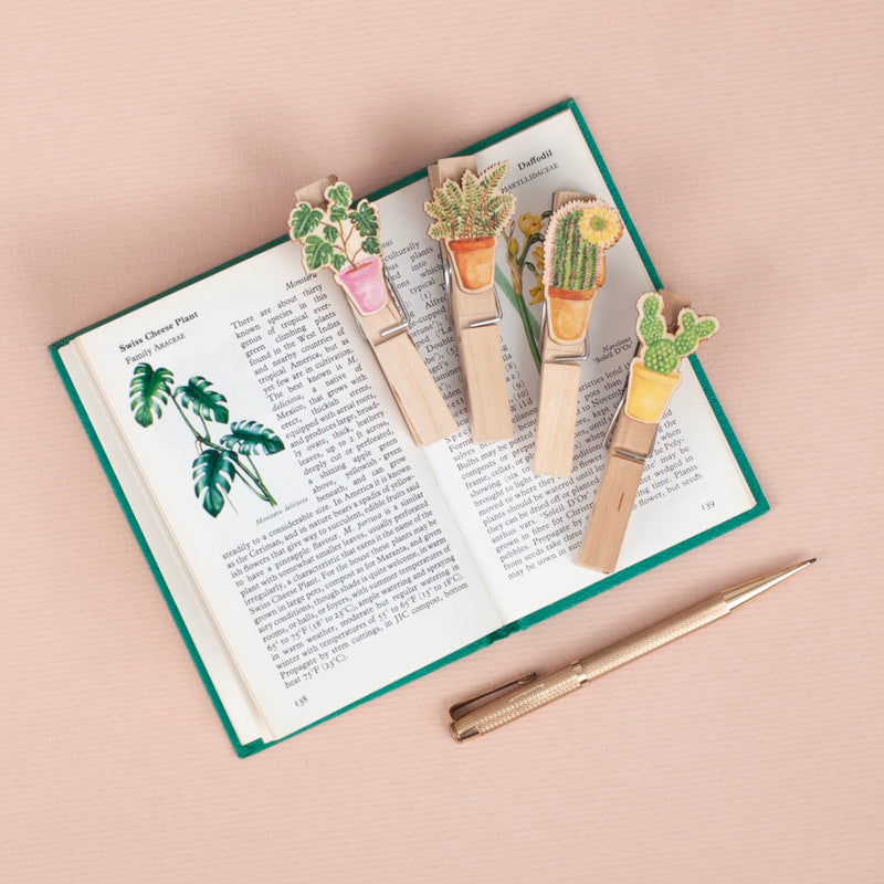 *SALE* Super Seconds Festival - Potted Plant Fridge Magnet Pegs - Pack of 4