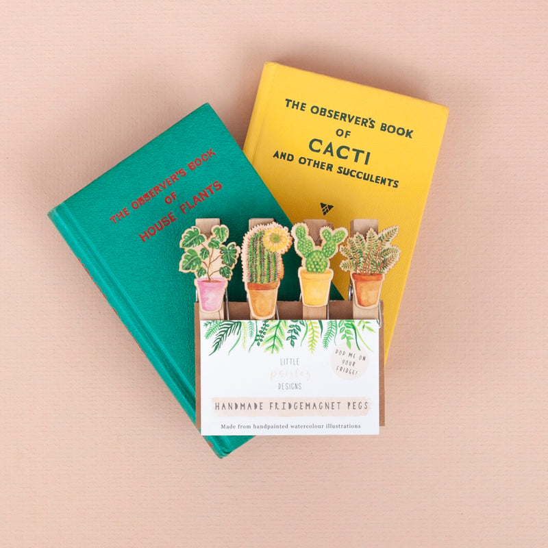 *SALE* Super Seconds Festival - Potted Plant Fridge Magnet Pegs - Pack of 4