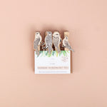 *SALE* Super Seconds Festival -  Black & White Bird Fridge Magnet Pegs - Pack of 4