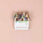 *SALE* Super Seconds Festival -Handmade Garden Bird Fridge Magnet Pegs - Pack of 4