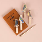*SALE* Super Seconds Festival -Handmade Garden Bird Fridge Magnet Pegs - Pack of 4