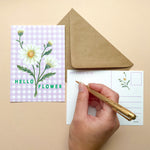 *SALE* Super Seconds Festival - Hello Flower Daisy A6 Postcard