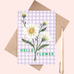 *SALE* Super Seconds Festival - Hello Flower Daisy A6 Postcard