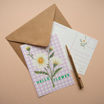 *SALE* Super Seconds Festival - Hello Flower Daisy A6 Postcard