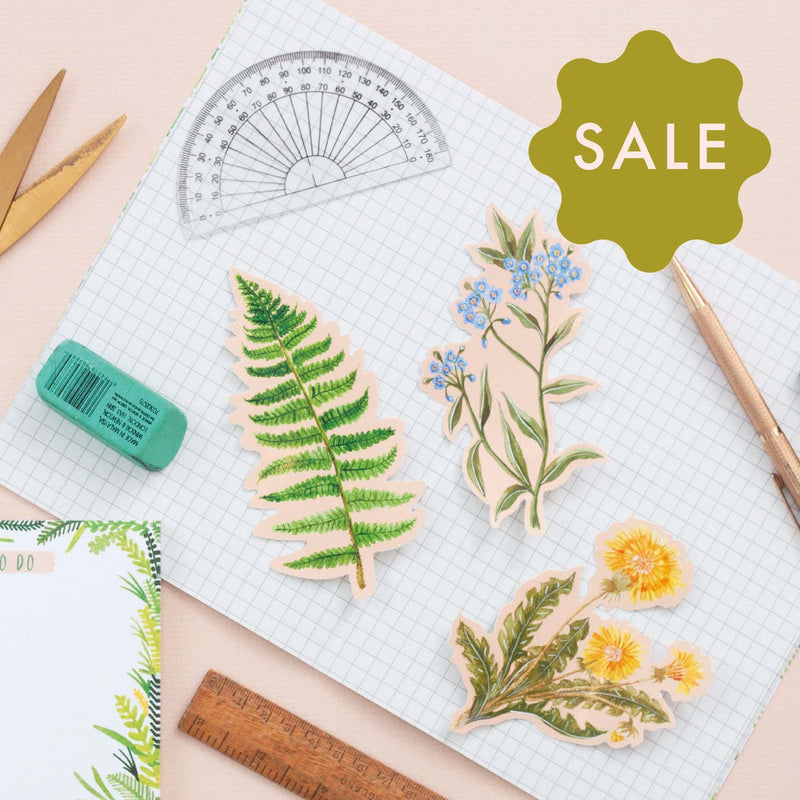 *SALE* Super Seconds Festival - Wildflower Vinyl Sticker Pack of 3