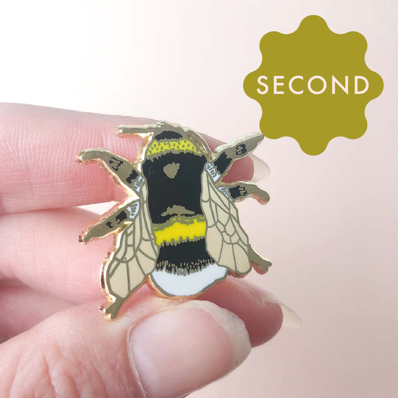 *SECOND* Super Seconds Festival - British Bee Hard Enamel Pin Badge