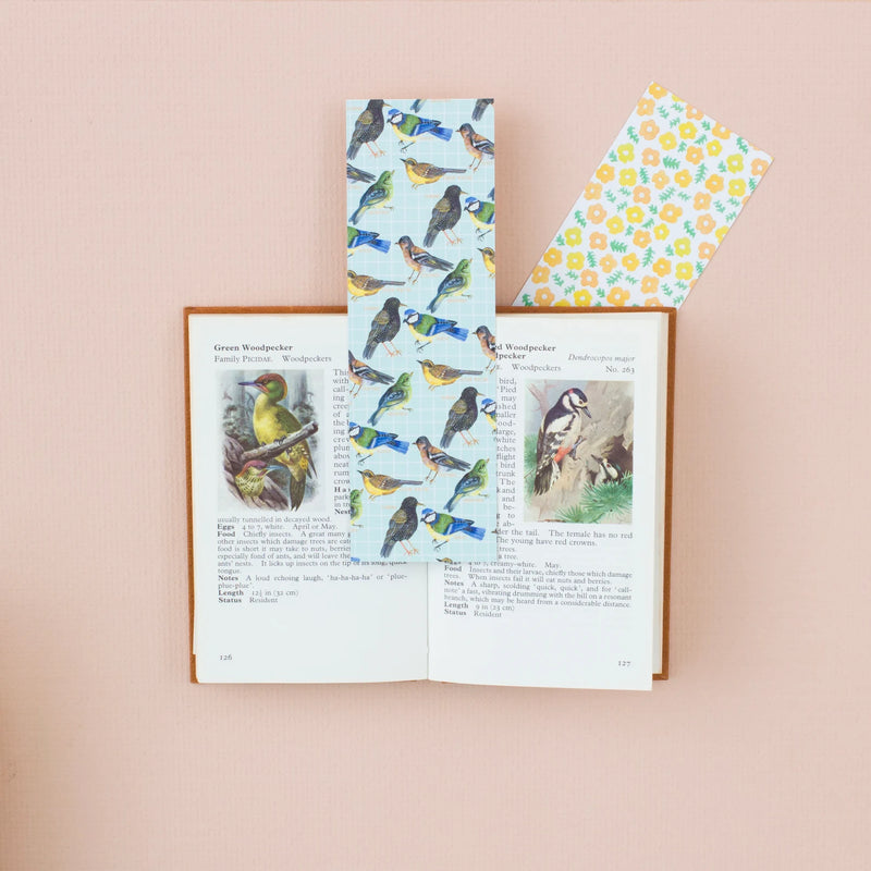 *SALE* Super Seconds Festival - Birds & Flowers Reversible Bookmark