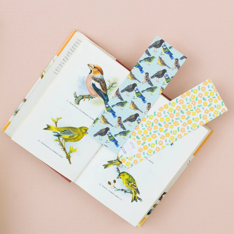 *SALE* Super Seconds Festival - Birds & Flowers Reversible Bookmark