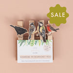 *SALE* Super Seconds Festival -Handmade British Bird Fridge Magnet Pegs - Pack of 4