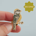 *SECOND* Super Seconds Festival - Coal Tit Hard Enamel Pin Badge