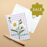 *SALE* Super Seconds Festival - Hello Flower Daisy A6 Postcard