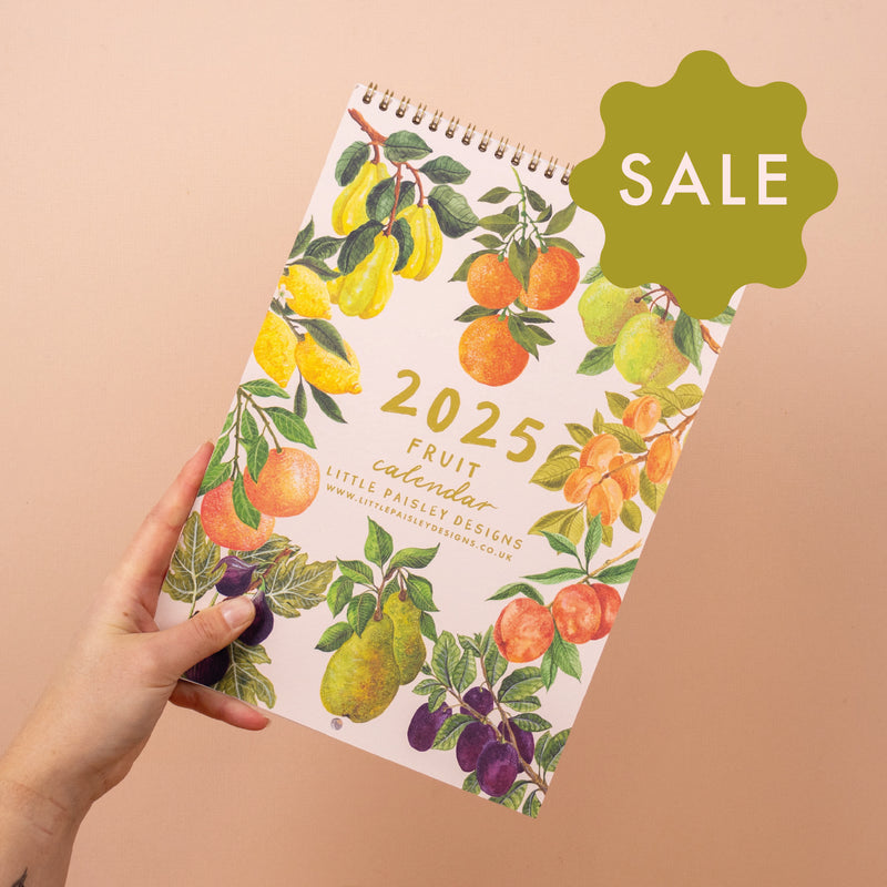 *SALE* Super Seconds Festival -  2025 Fruit Month To A Page Calendar