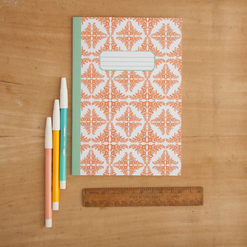 *SALE* Super Seconds Festival - Orange Tile Pattern A5 Notebook