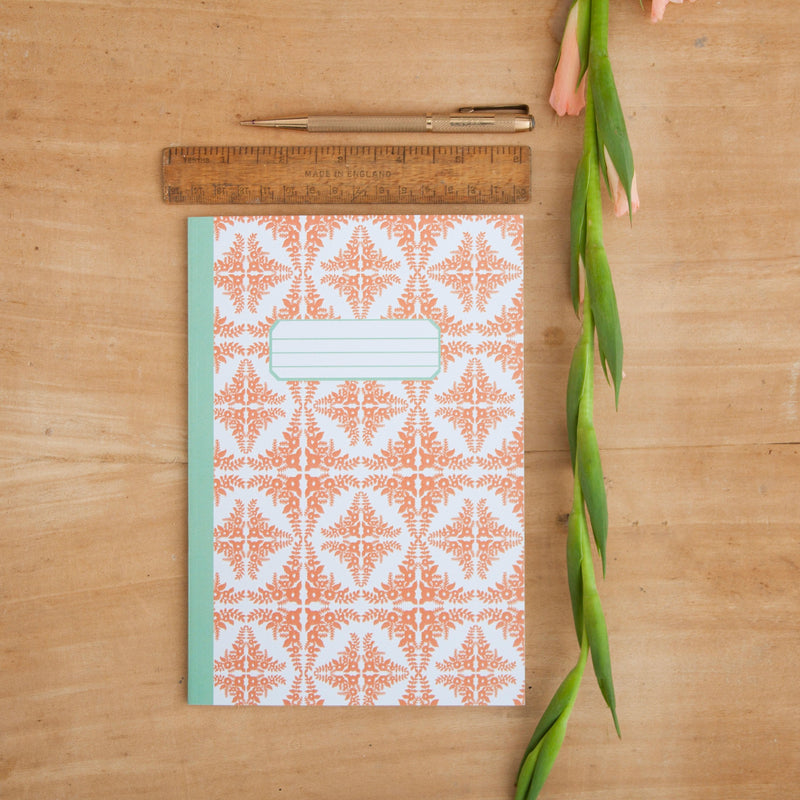 *SALE* Super Seconds Festival - Orange Tile Pattern A5 Notebook