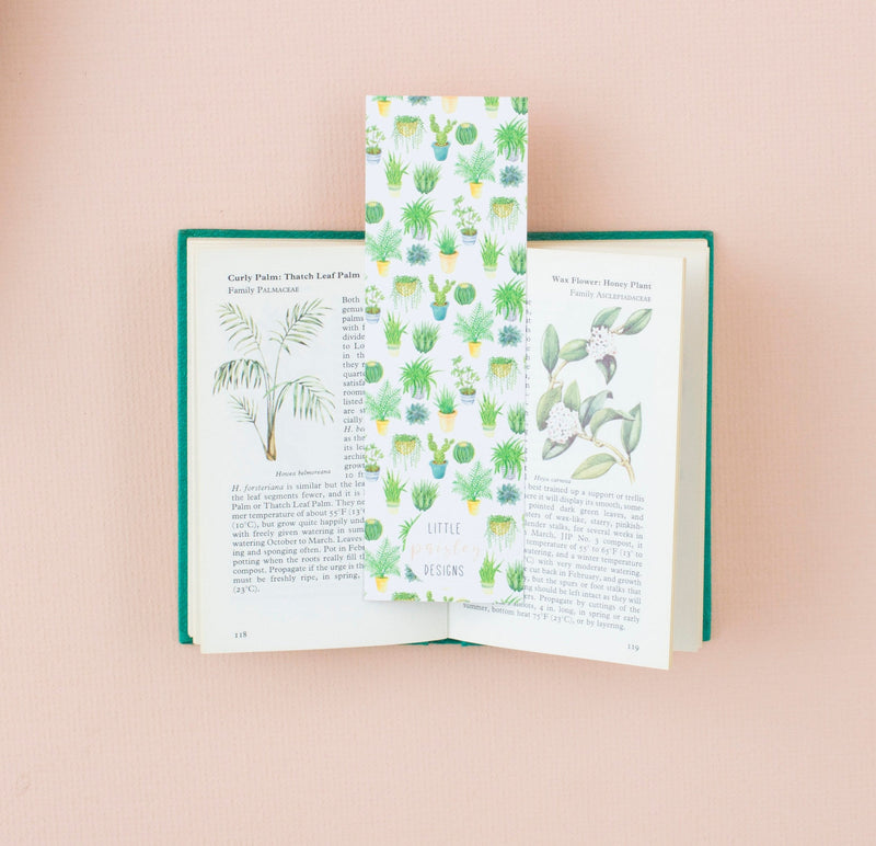 *SALE* Super Seconds Festival - Mushrooms & Houseplants Print Reversible Bookmark